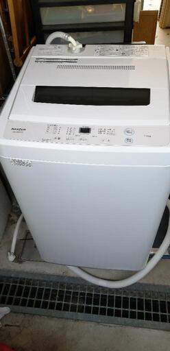 【極美品】[配達無料]全自動洗濯機　7kg  MAXZEN  2021年製　JW70WP01  動作品