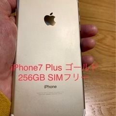 【ネット決済・配送可】iPhone7Plus ゴールド　256G...