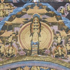 布製 「曼荼羅」 手書き 縦75cmｘ横56cm