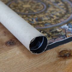 布製 「曼荼羅」 手書き 縦75cmｘ横56cm