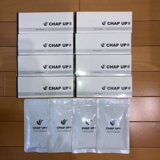 新品未使用】CHAP UP チャップアップ 育毛剤×8、育毛サプリ×4 | opts 