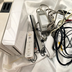 Wii 本体　リモコン　ヌンチャク　三色ケーブル 電源ケーブル ...
