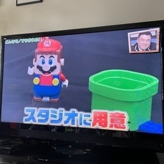 大迫力！三菱55インチ液晶テレビ。レコーダー内蔵