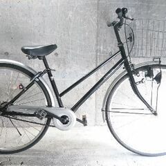 自転車中古 CADALORA カゴ鍵付き タイヤ27インチ カラ...