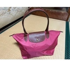 LONGCHAMP プリアージュピンクレッド　トートバッグ