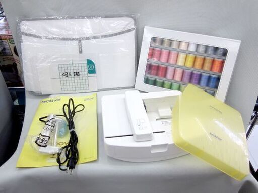 ブラザー 家庭用 ミシン Innovis/イノヴィス P-100 糸通しがワンタッチ プーさん ミシン糸付き brother　動作ＯＫ 札幌