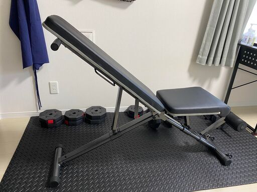 筋トレセット（ベンチ、マット、ダンベル）