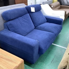 家具ならトレファク吉川店！！　無印良品　2人掛けソファー　ネイビー　布　参考価格87,900円