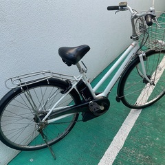 電車自転車　ママチャリ ヤマハ 電動自転車 ママチャリ