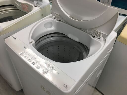 洗濯機の分解クリーニング行っています！配送設置込み！東芝4.2K洗濯機　2016年製　分解クリーニング済み