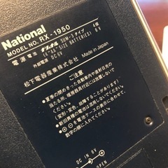 □ビンテージ・ポータブルラジカセ、古くて使用感あるけど完動品です