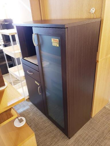 【クリーニング済・配送可】ニトリ キッチンボード 食器棚 幅80cm 管理番号80305