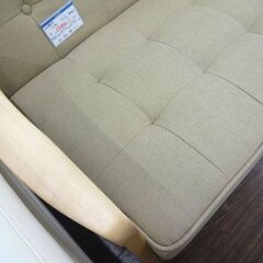 札幌 引き取り ベージュ 木枠 2人掛けソファ ナチュラルテイスト 市内 
