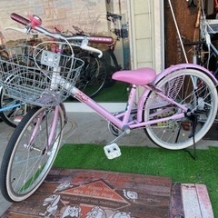 【ネット決済】中古自転車 20インチ ピンク 子供自転車
