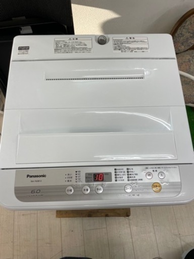 2019年製　パナソニック　洗濯機　6キロ　NA-F60B12