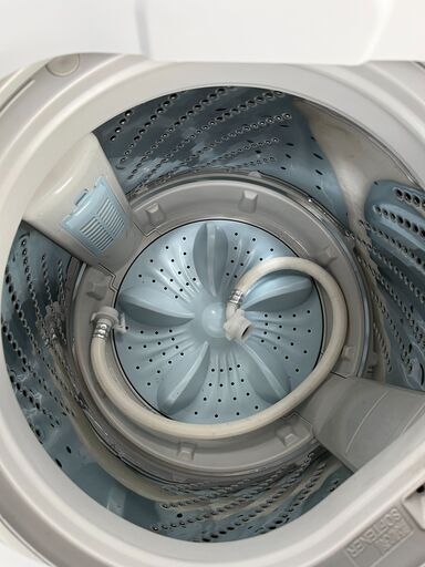 【成約済】◎　【高年式】2020年製　Hisense　全自動電気洗濯機　4.5kg　HW-E4503　槽乾燥・洗浄　ホワイト　給排水ホース付属