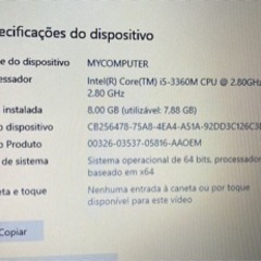 notebook HP core i5 