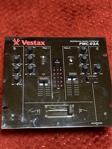 Vestax べスタクス PMC-03A 2ch DJミキサージャンク扱いにて (しゃっ 