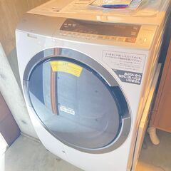 【ネット決済・配送可】ドラム型洗濯機、 HITACHI BD-S...