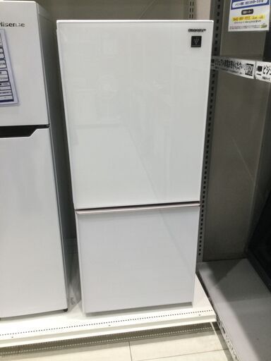 中古の冷蔵庫　SHARP　SJ-GD14E　2018年製です。