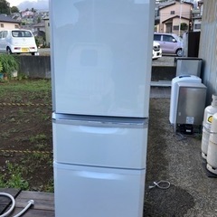 3ドア三菱ノンフロン冷凍冷蔵庫 MR-C34S-W1形