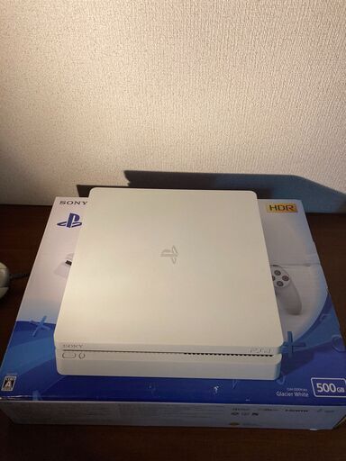 ps4 本体 PlayStation 4 グレイシャー・ホワイト 500GB (CUH-2200AB02)の画像