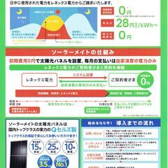 ソーラーメイト　0円太陽光　PPA − 高知県