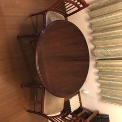 【ネット決済】[購入者決定] カリモク　テーブル　椅子4脚セット