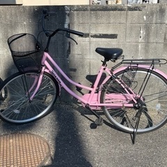 自転車　タッタバイク　ピンク　24インチくらい
