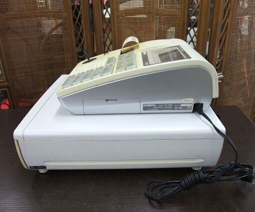 電子レジスタ TE-300 ホワイト コンパクト 領収書発行 店舗用品 CASIO ...