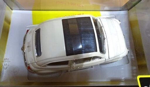 保管品 ブラーゴ 1/18 フィアット 500 F 1965 ホワイト 白 burago Fiat GOLD collezione ダイキャストメタル ミニカー  札幌市 白石区 東札幌