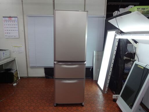 ID 018372 冷蔵庫 三菱 3ドア 370L ２０１５年製 MR-C37Z-P ...