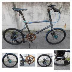 自転車　EIZERアイゼルZ501　ミニベロ　20インチ　機械式メカニカルディスクブレーキ　ダブルレッグセンタースタンド付き