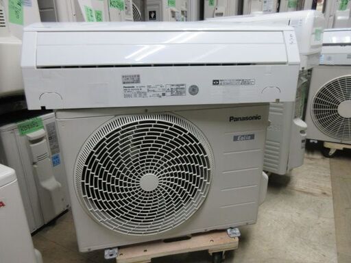 K03244　パナソニック　中古エアコン　主に6畳用　冷2.2kw／暖2.2kw