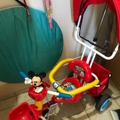 ファンカーゴ　アイデス　ディズニー　ミッキー　三輪車　美品