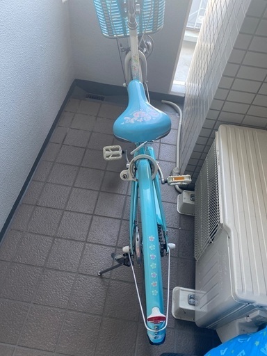 ブリヂストン　子供用自転車　青　24インチ
