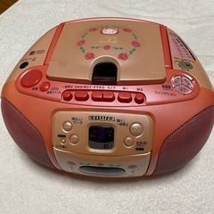 キティちゃん　カセットCDデッキ　ラジオ付き (中古品)