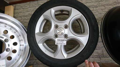 165/55R14 SUZUKI HANKOOK 4本 7分山
