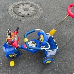 ミッキーマウス子供用三輪車　無料