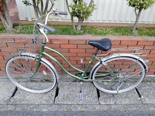 (chariyoshy 出品)26インチ自転車メタリックグリーン
