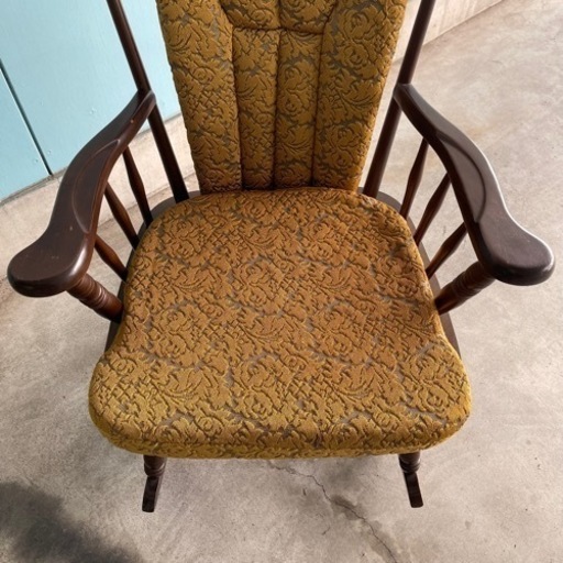 希少カラー 柏木工 KASHIWA ロッキングチェア グリーン アームチェア