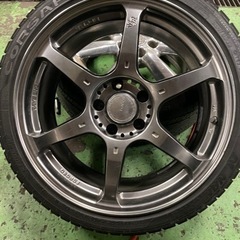 鍛造 RAYS レイズ VOLK RACINGボルクレーシング VR.G2 18インチ 8.5J+35 9.5J+35 PCD114.3 5穴 4本 おまけタイヤ付き