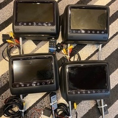 値下げ ヘッドレスモニター4個 サンバイザーモニター2個セット ゆみ 太田の車のパーツの中古あげます 譲ります ジモティーで不用品の処分