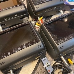 値下げ ヘッドレスモニター4個 サンバイザーモニター2個セット ゆみ 太田の車のパーツの中古あげます 譲ります ジモティーで不用品の処分