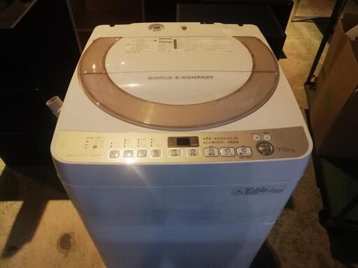 シャープ♪2016年製 7kgサイズ　全自動洗濯機