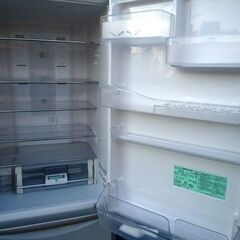 【自社配送は札幌市内限定】日立 R-S37BMV ノンフロン冷凍冷蔵庫 3ドア 真空チルドV 365L 2012年製 自動製氷