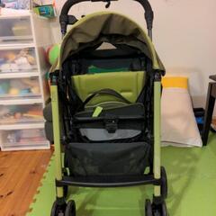 コンビ ベビーカーF2plus カーキ色