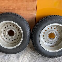 ジムニー等　メーカー不明アルミホイール【16×６J+20】＆スタッドレスタイヤ【175/80/R16】