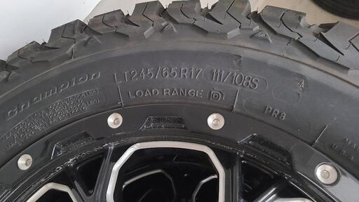 値下げ中！！ BF グッドリッチ オールテレーン ホワイトレター 245/65R17 RAV4