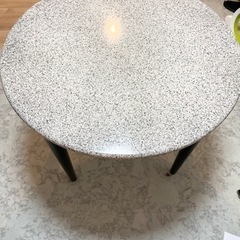 大理石調　丸テーブル
